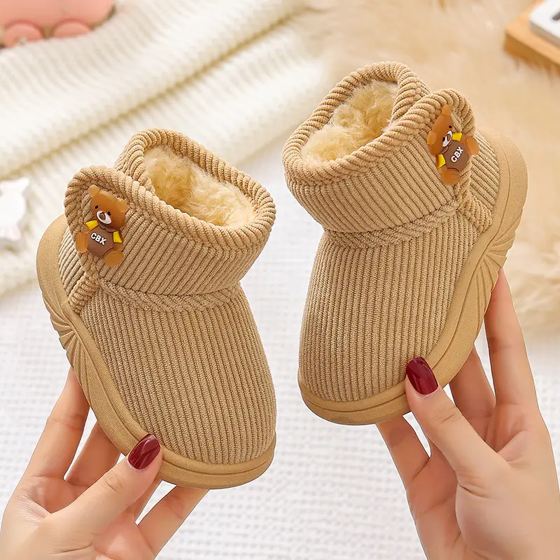 Girls Cotton Winter Baby Shoes Lightweight Waterproof