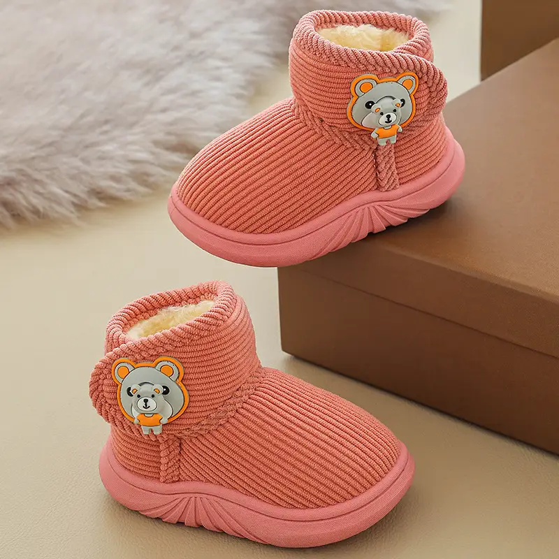 Girls Cotton Winter Baby Shoes Lightweight Waterproof