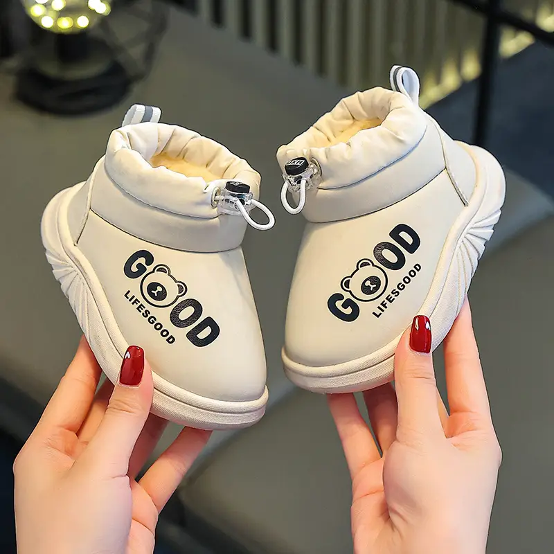 Girls Cotton Winter Baby Shoes Lightweight Waterproof