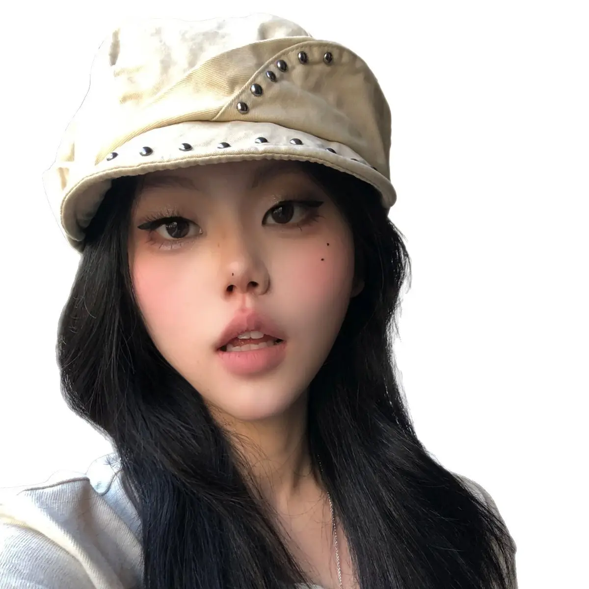 Vintage Women's Face-Slimming Beret Cap for Autumn - Image 9