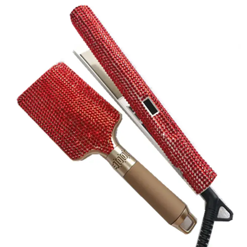 Diamond Hair Straightener Dryer with Gold Handle - Image 3