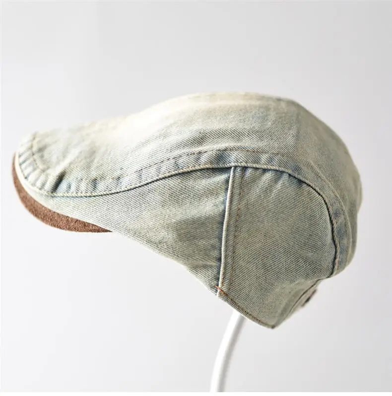 Vintage Denim Forward Cap Unisex Washed Faded — feature 11