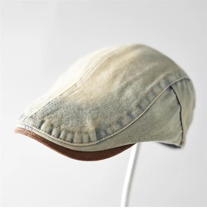 Vintage Denim Forward Cap Unisex Washed Faded — feature 13