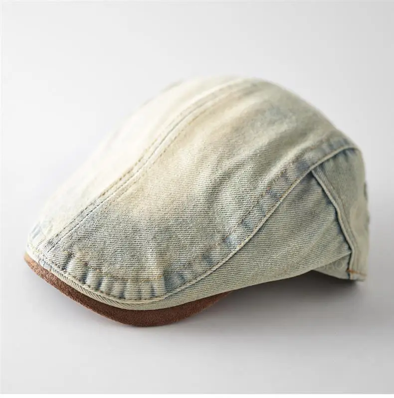 Vintage Denim Forward Cap Unisex Washed Faded — feature 4