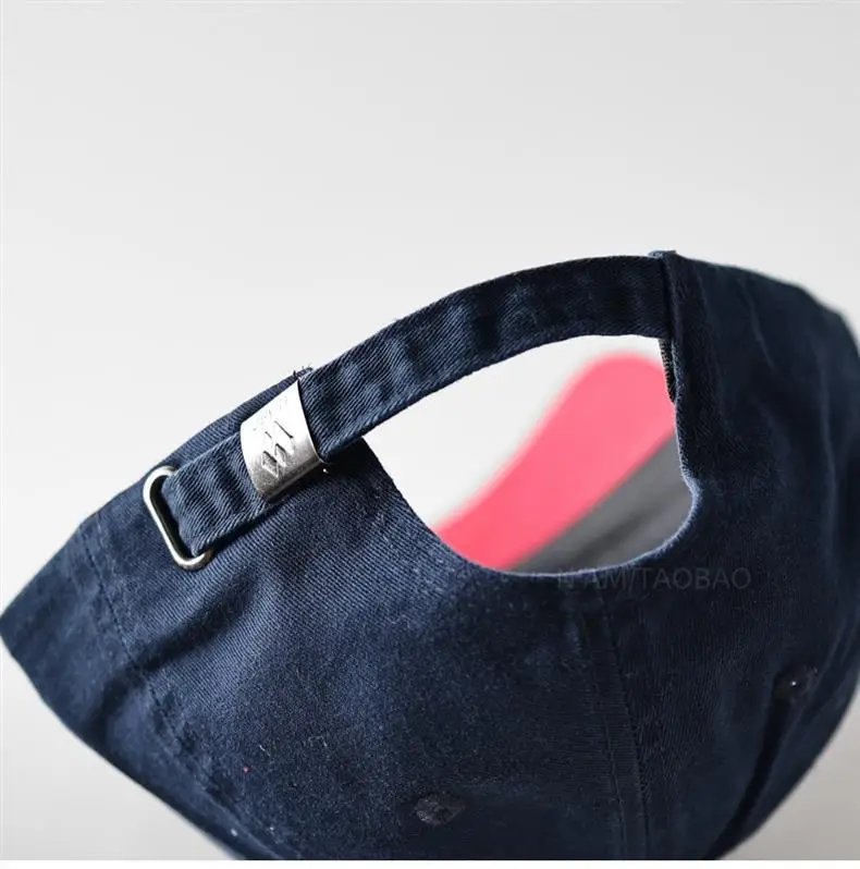 Unisex Baseball Cap with Large Letter Embroidery Red Blue — feature 7