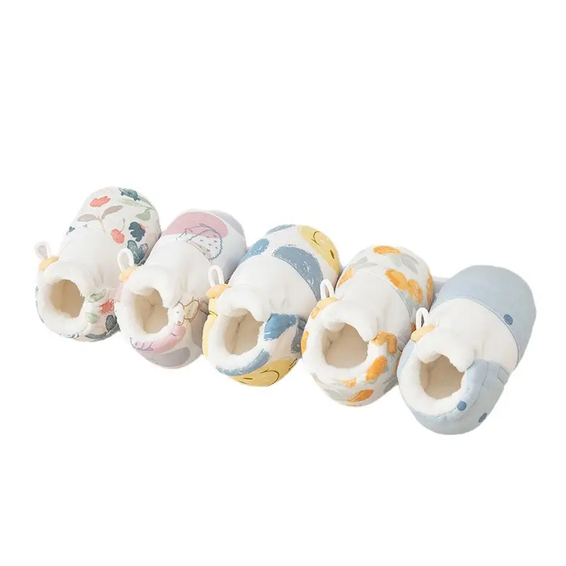 Newborn Fleece Lined Baby Shoes Socks Set 0-6M