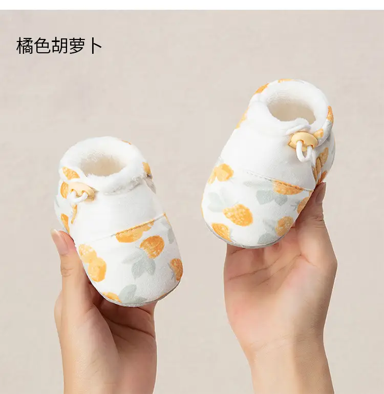 Newborn Fleece Lined Baby Shoes Socks Set 0-6M — feature 14