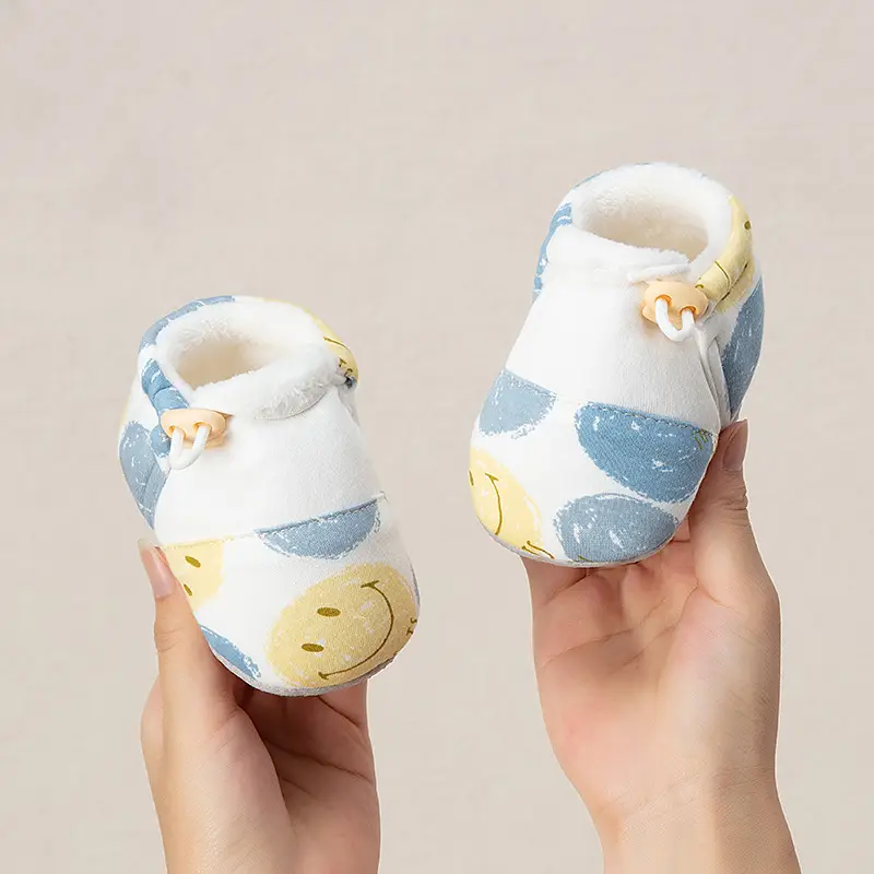 Newborn Fleece Lined Baby Shoes Socks Set 0-6M