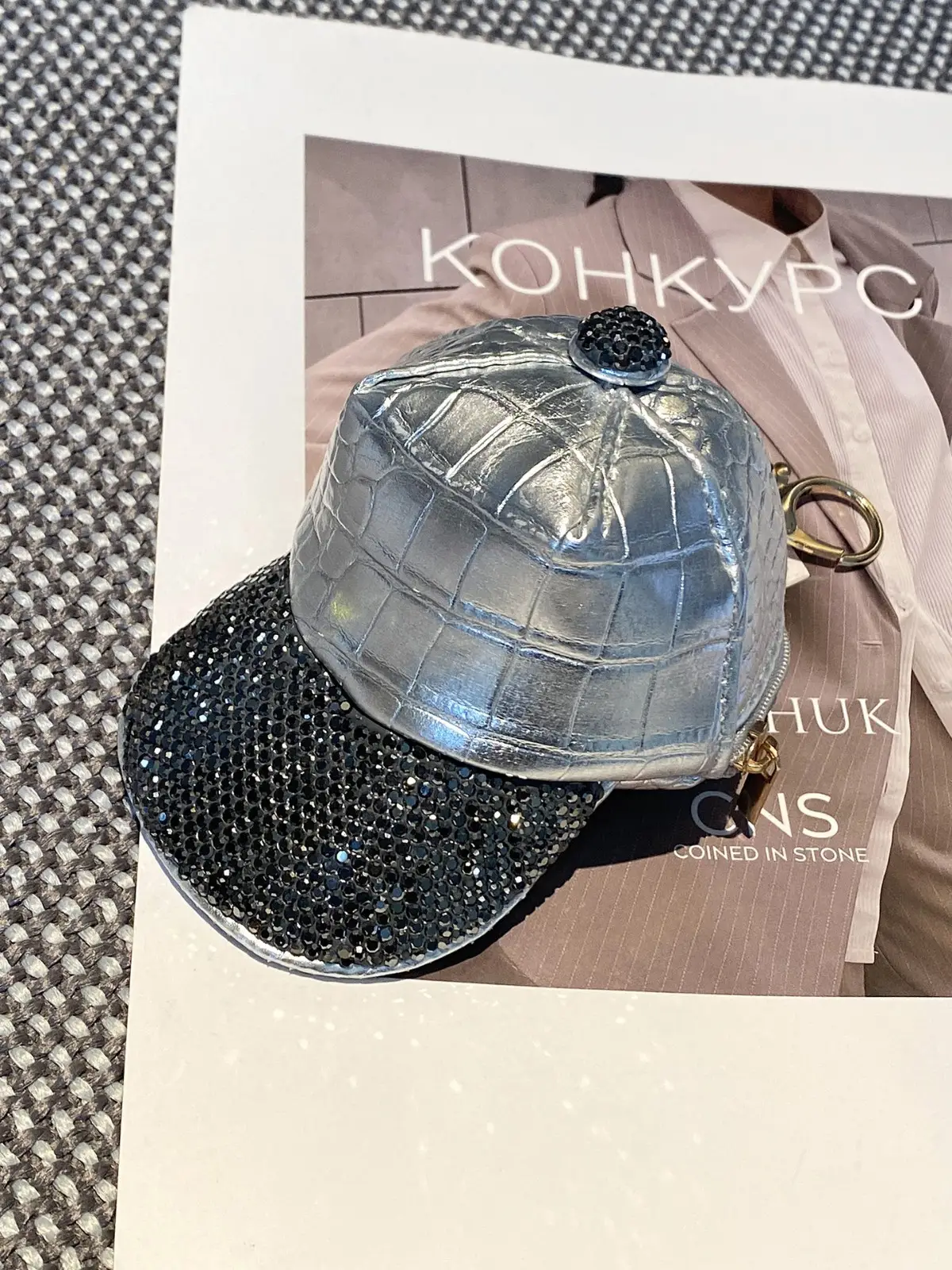 Diamond-Encrusted Women's Peaked Cap Summer Hat - Image 6