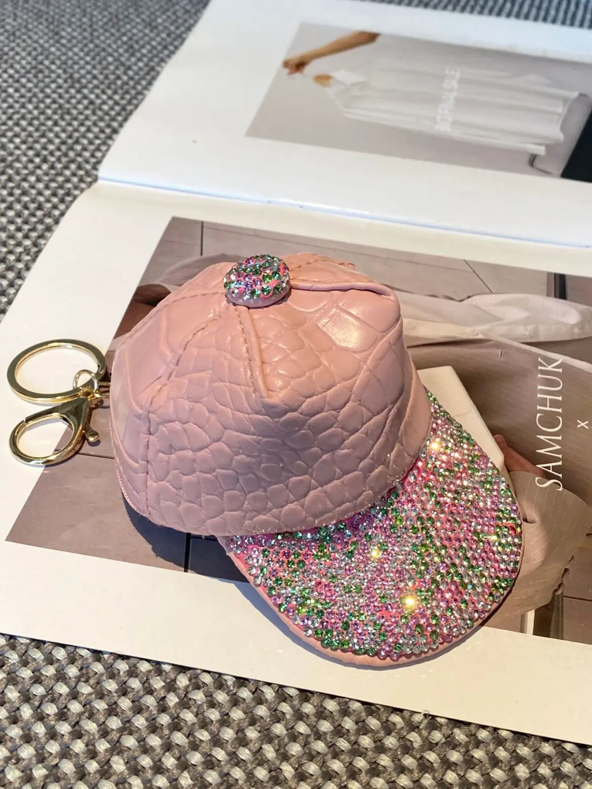 Diamond-Encrusted Women's Peaked Cap Summer Hat - Image 8