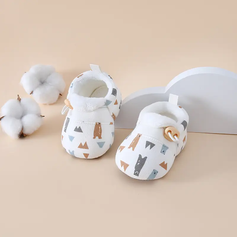 Jingqi Baby Shoes Winter Warm Velvet Socks 0-1Yr