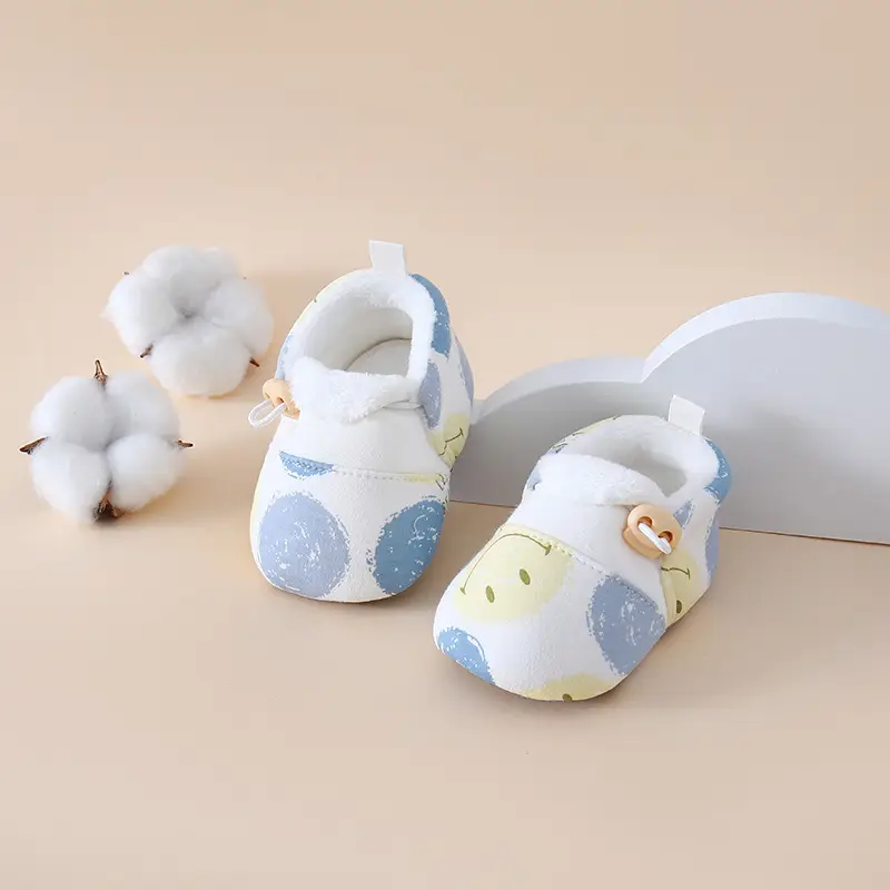 Jingqi Baby Shoes Winter Warm Velvet Socks 0-1Yr