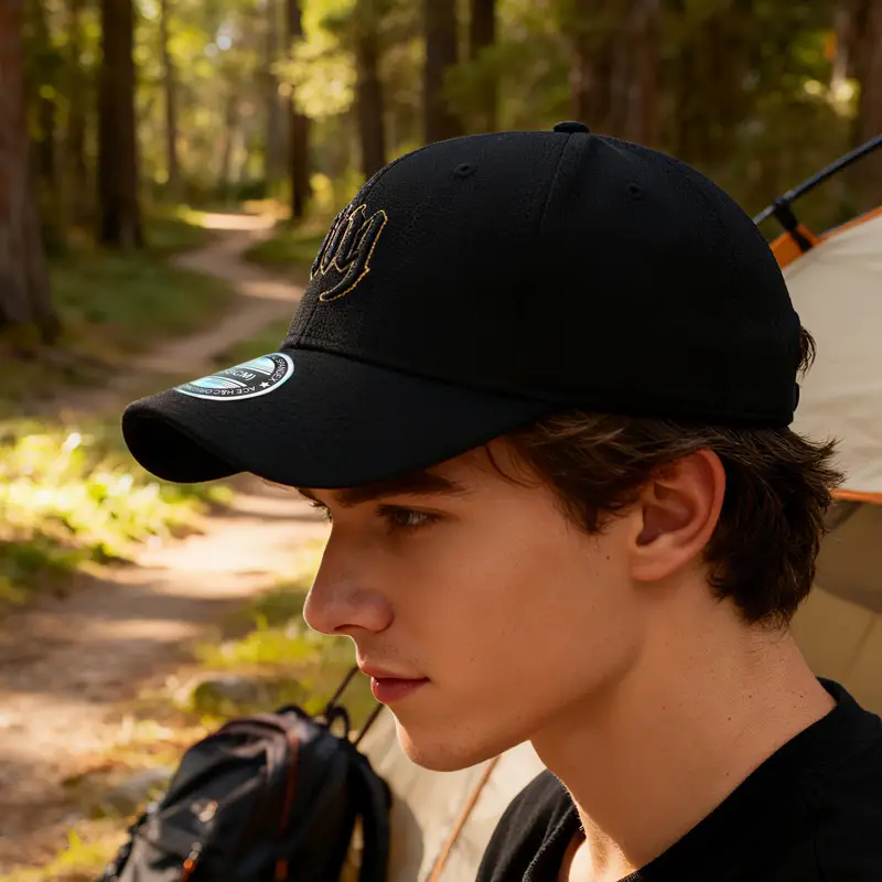 Men's 3D Letter Cap Black Green Blue Adjustable - Image 6