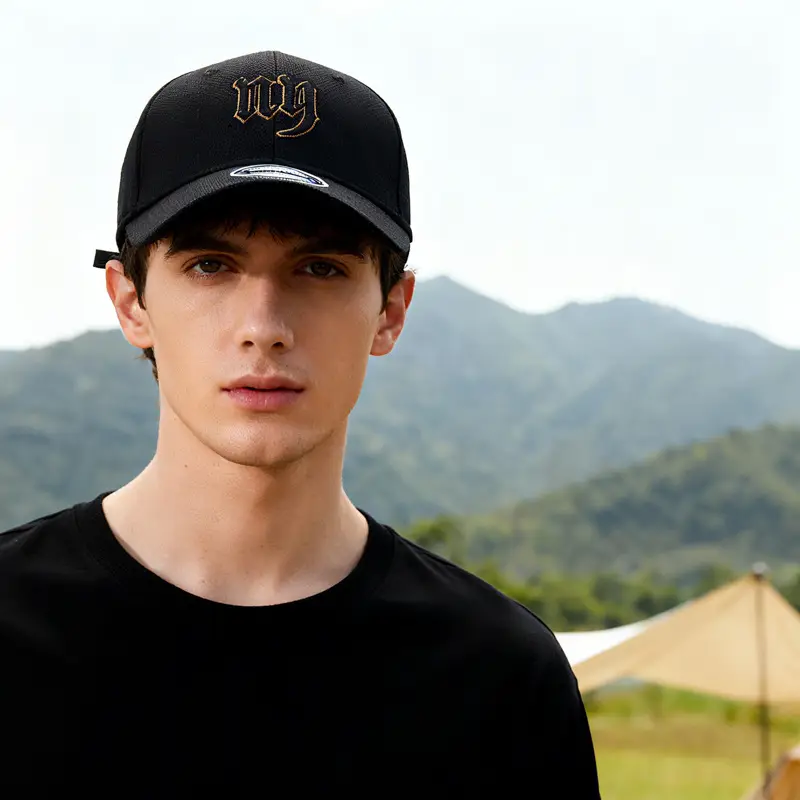 Men's 3D Letter Cap Black Green Blue Adjustable - Image 7