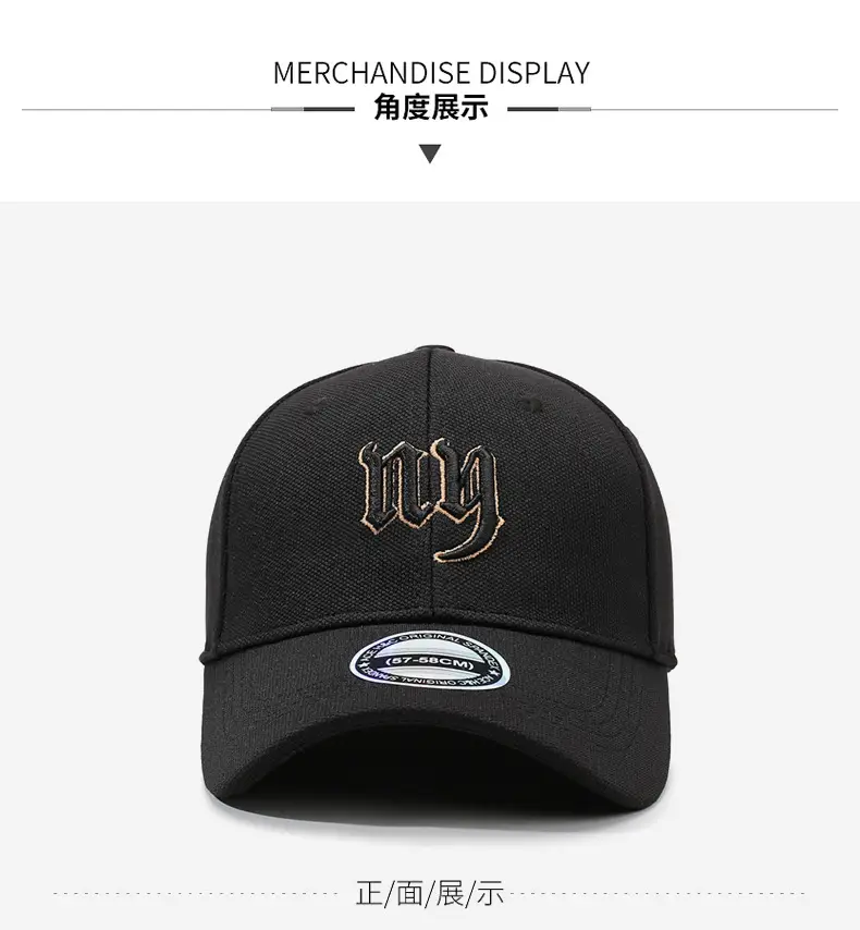 Men's 3D Letter Cap Black Green Blue Adjustable — feature 7
