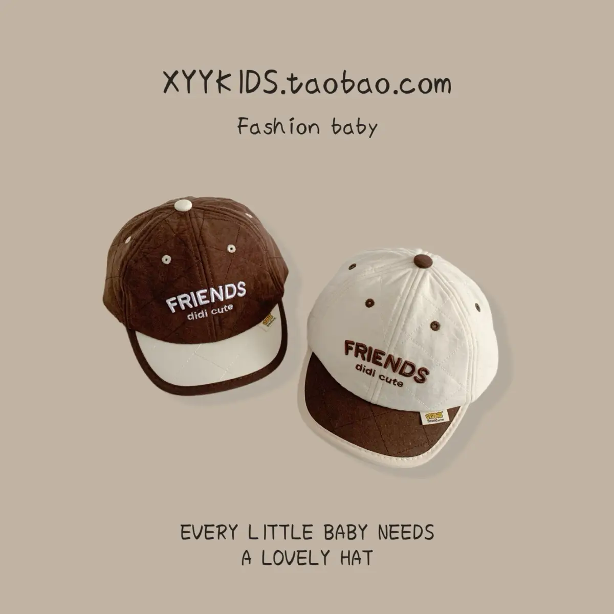 Baby Hat Winter Warm Quilted Unisex Baseball Cap with Embroidered Letters Korean Version β feature 16