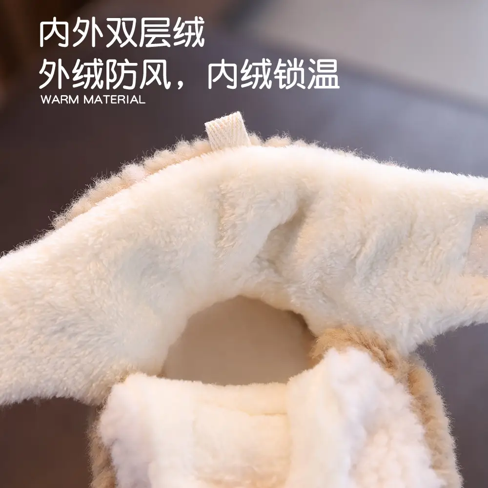 Newborn Fleece Lined Toddler Shoes Warm Winter