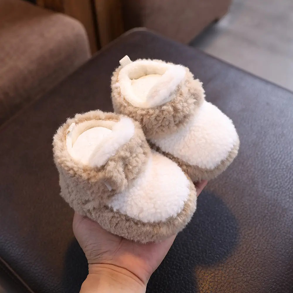 Newborn Fleece Lined Toddler Shoes Warm Winter