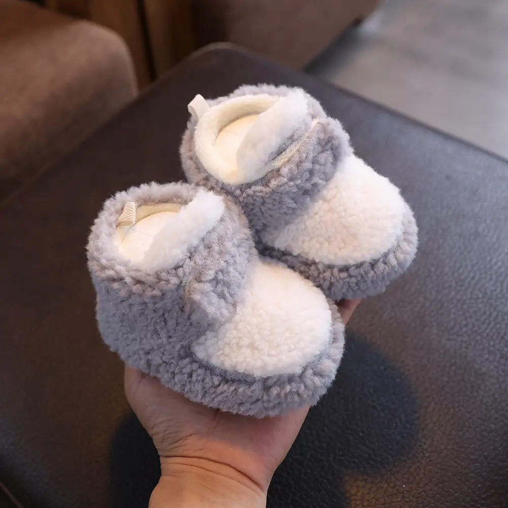 Newborn Fleece Lined Toddler Shoes Warm Winter