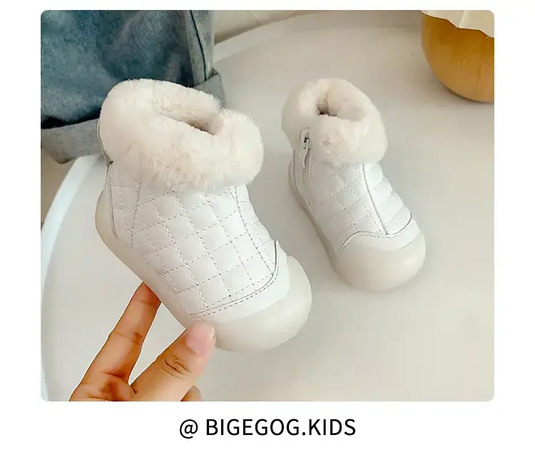 Pink Fleece Lined Baby Snow Boots for Girls — feature 18