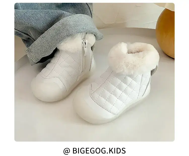 Pink Fleece Lined Baby Snow Boots for Girls — feature 23