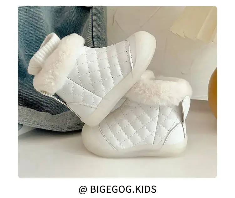 Pink Fleece Lined Baby Snow Boots for Girls — feature 24