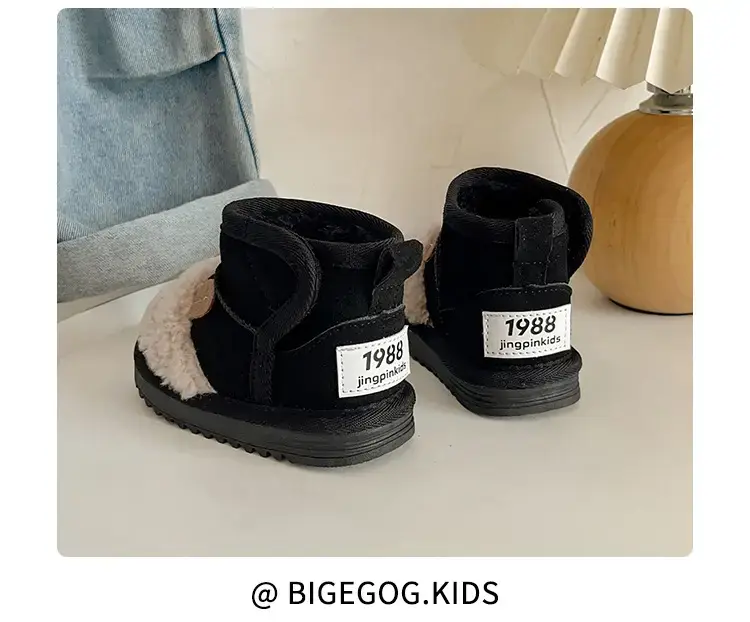 Toddler Velvet Snow Boots Cartoon Bear Autumn Winter — feature 22