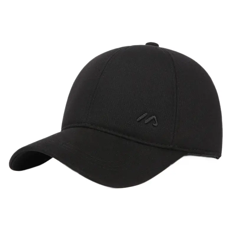 Winter Men's Black Wool Cap with Ear Protection - Image 9