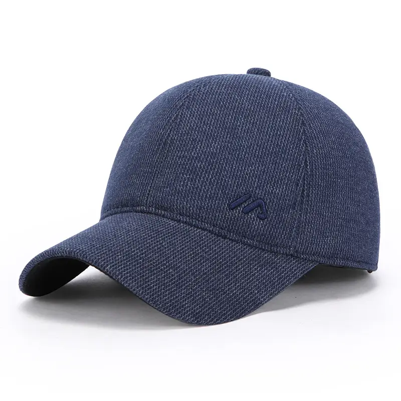 Winter Men's Black Wool Cap with Ear Protection - Image 3