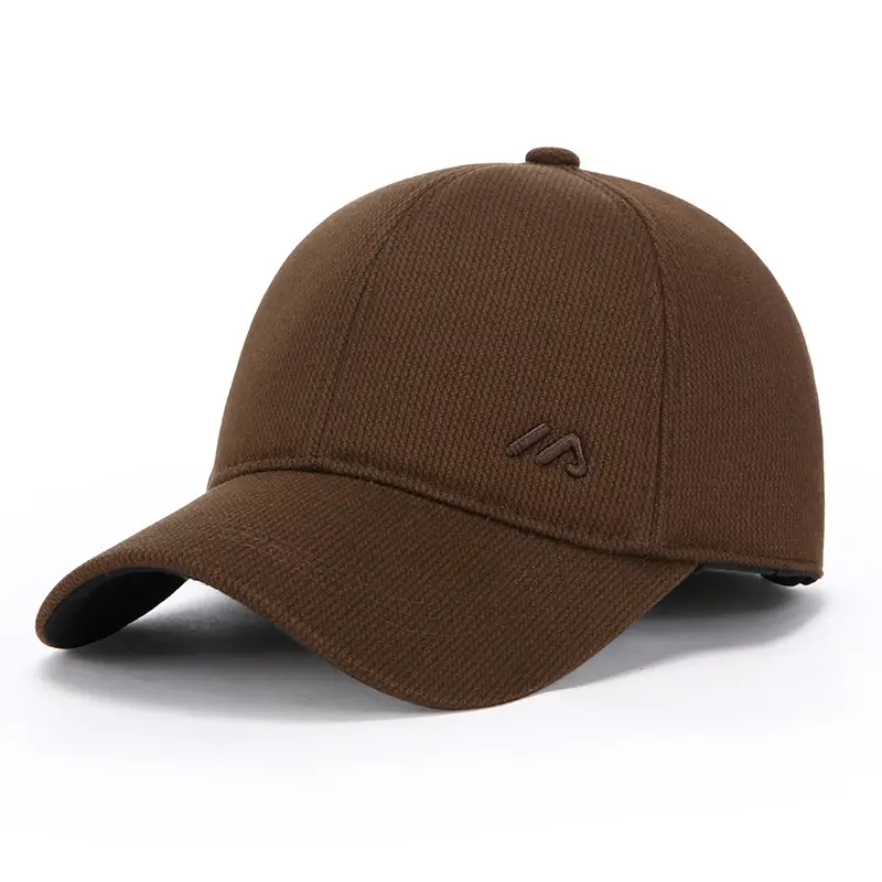 Winter Men's Black Wool Cap with Ear Protection - Image 4