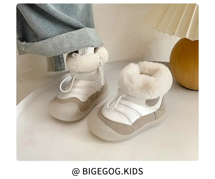Baby Snow Boots, Boys' Fleece-Lined Cotton Shoes, Baby Toddler Shoes, Soft Soles, 0 to 1 Year Old Baby Shoes, Women's Autumn and Winter — feature 10