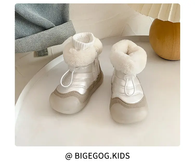 Baby Snow Boots, Boys' Fleece-Lined Cotton Shoes, Baby Toddler Shoes, Soft Soles, 0 to 1 Year Old Baby Shoes, Women's Autumn and Winter — feature 11