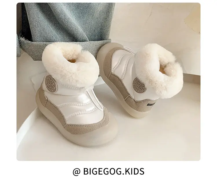 Baby Snow Boots, Boys' Fleece-Lined Cotton Shoes, Baby Toddler Shoes, Soft Soles, 0 to 1 Year Old Baby Shoes, Women's Autumn and Winter — feature 16