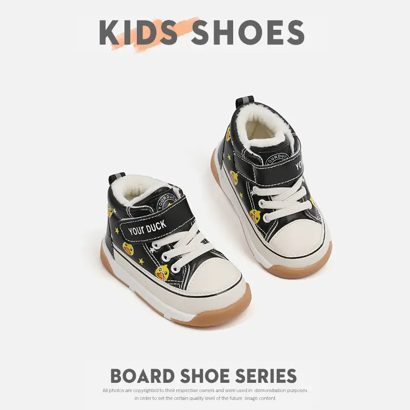2024 Children's Shoes Autumn and Winter New Baby Girl Functional Shoes Soft Sole Boys Toddler Shoes Cotton Warm Baby Shoes