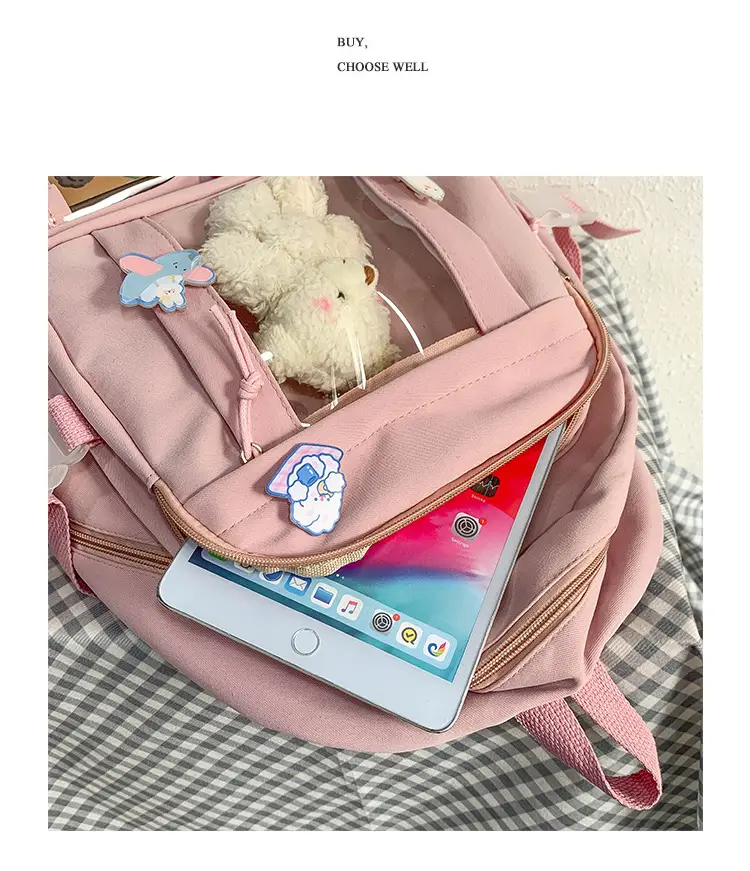 Ins Style Large Capacity High School Student Schoolbag Female K-Style Harajuku Ulzzang Cartoon Backpack Junior High School Student Backpack — feature 29