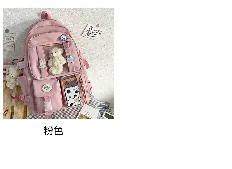 Ins Style Large Capacity High School Student Schoolbag Female K-Style Harajuku Ulzzang Cartoon Backpack Junior High School Student Backpack — feature 3