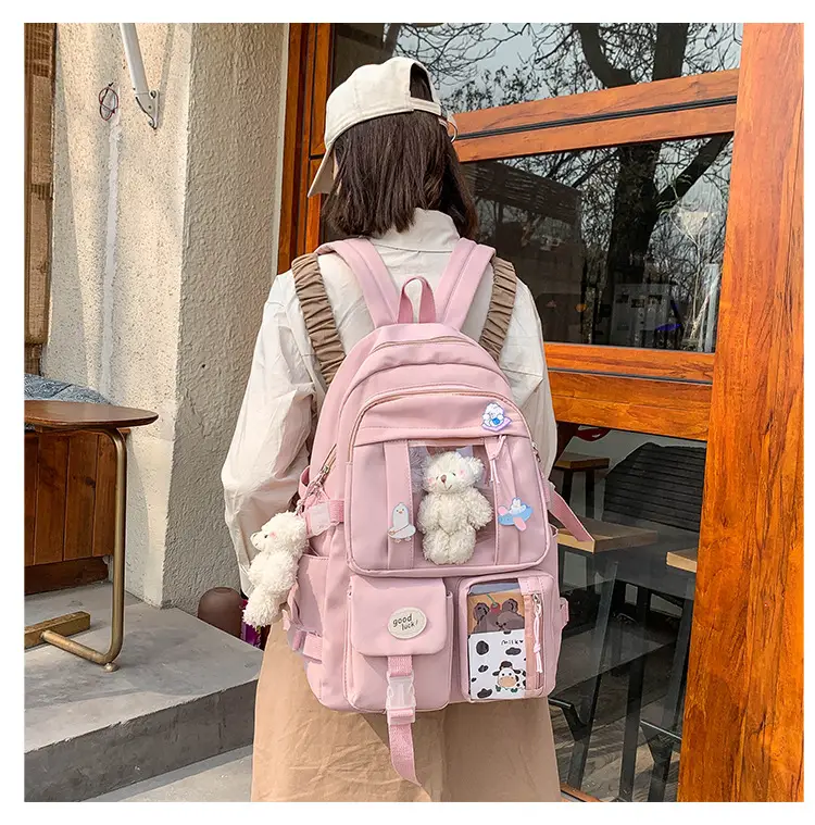 Ins Style Large Capacity High School Student Schoolbag Female K-Style Harajuku Ulzzang Cartoon Backpack Junior High School Student Backpack — feature 8