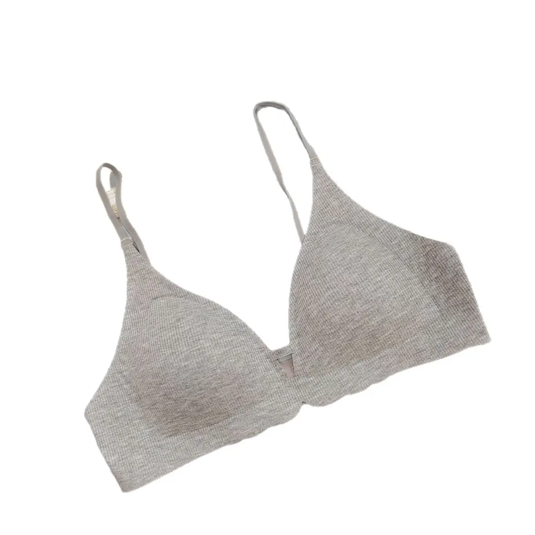 French Seamless Triangle Cup Bra, Thin, Comfortable and Breathable Small Breast Underwear