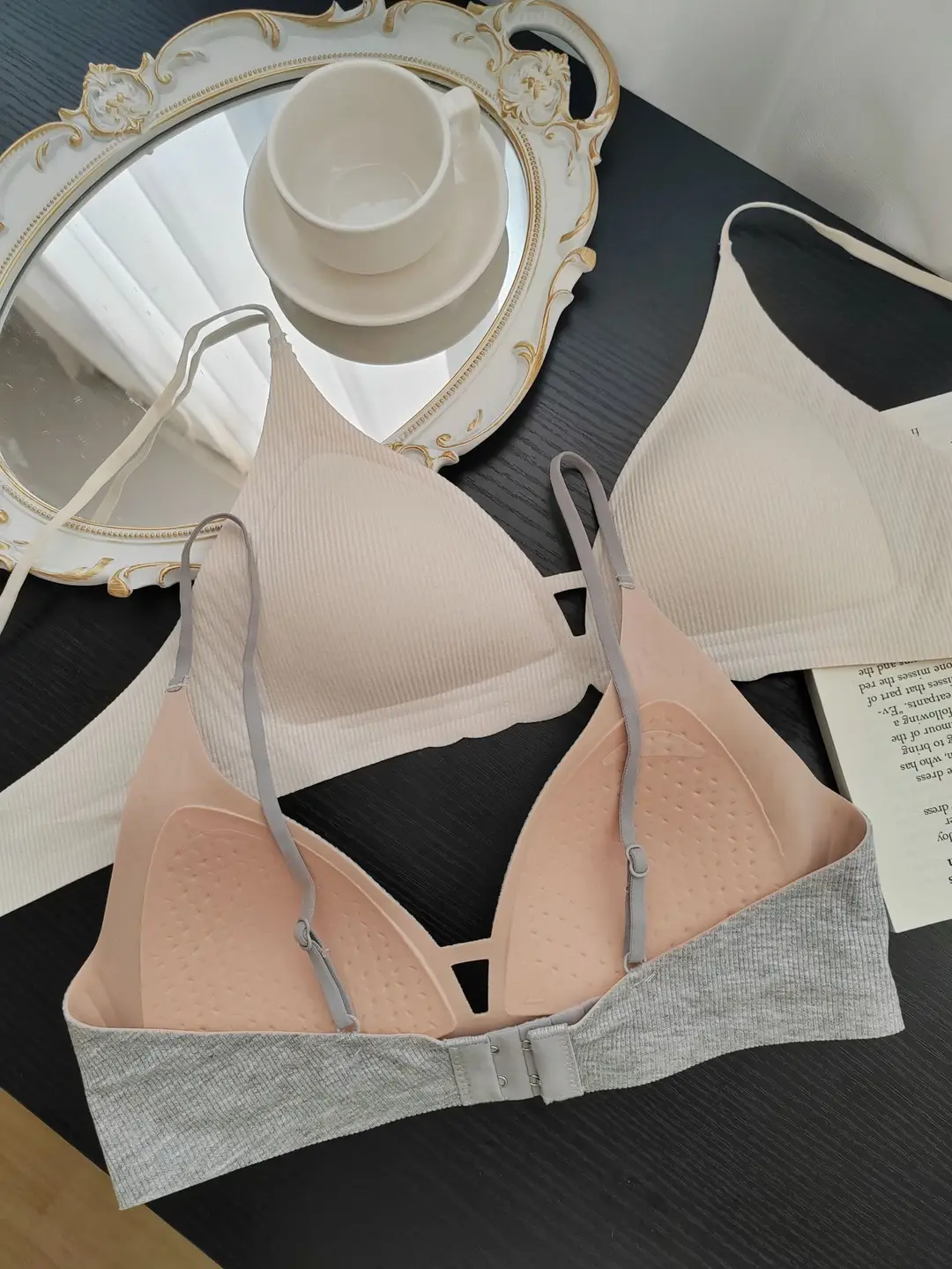 French Seamless Triangle Cup Bra, Thin, Comfortable and Breathable Small Breast Underwear — feature 12