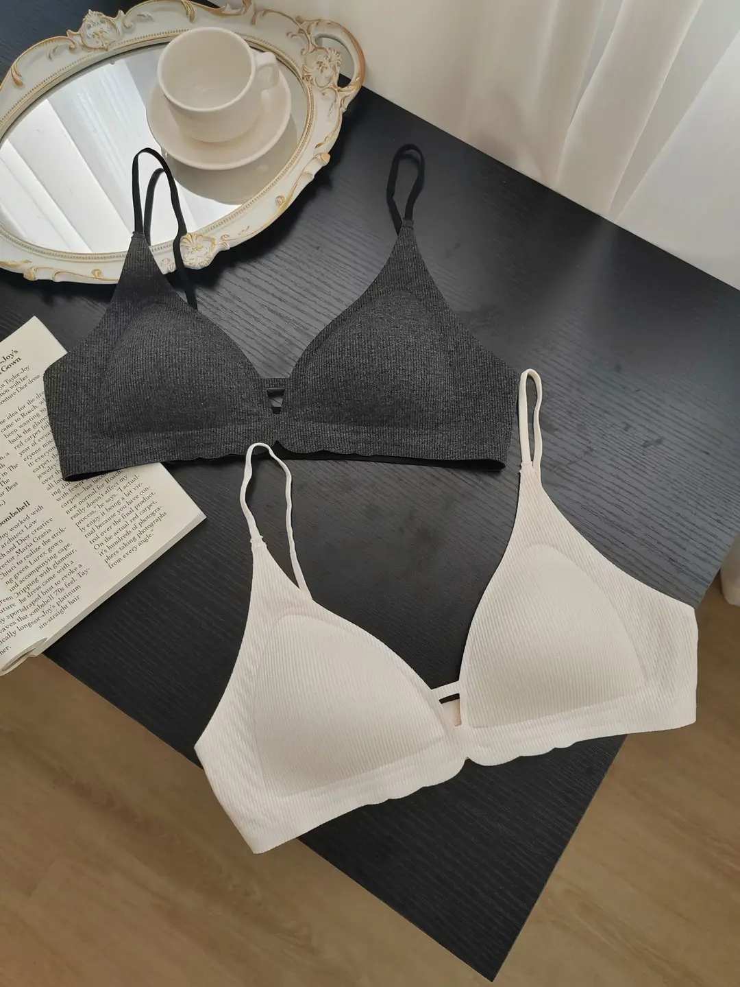 French Seamless Triangle Cup Bra, Thin, Comfortable and Breathable Small Breast Underwear — feature 13