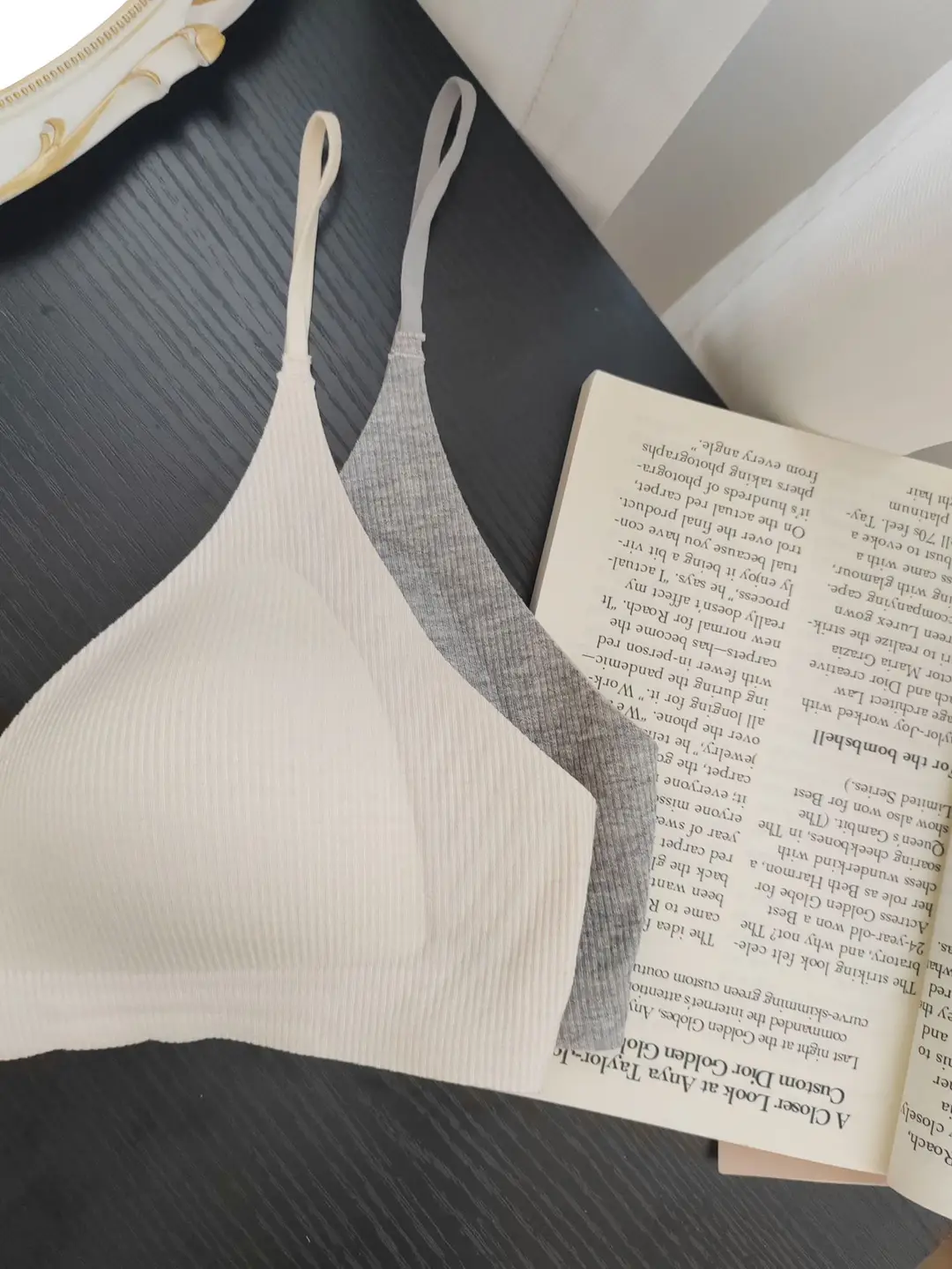 French Seamless Triangle Cup Bra, Thin, Comfortable and Breathable Small Breast Underwear — feature 4