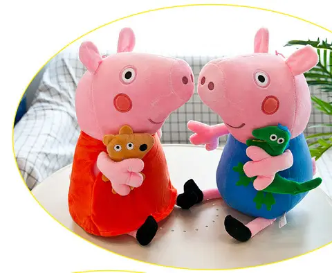 Plush Toy Peppa Pig Doll Peppa Pig George Rag Doll Children's Pillow Girl Birthday Gift — feature 12