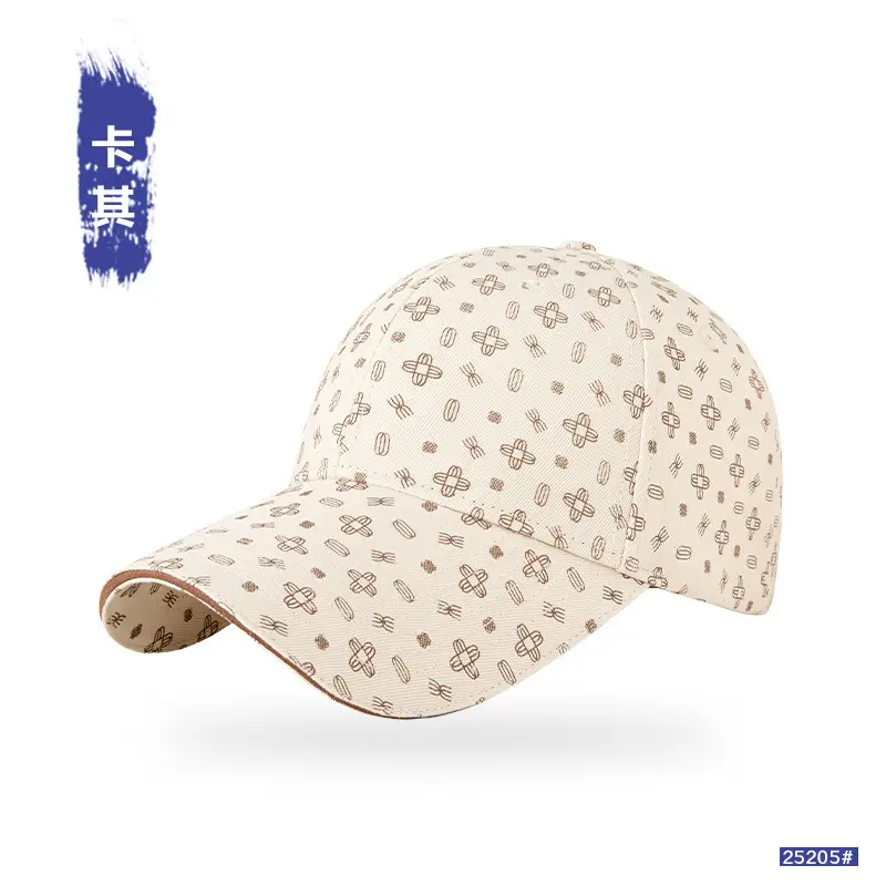 Black Printed Baseball Cap for Men Women - Image 4