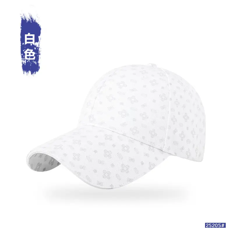 Black Printed Baseball Cap for Men Women - Image 5