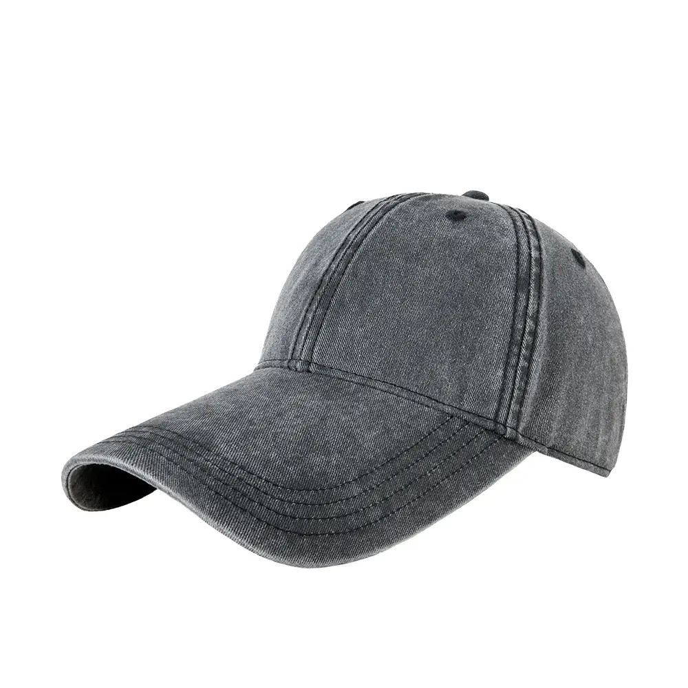 Men Vintage Washed Duckbill Cap 11cm Extended Brim - Image 8