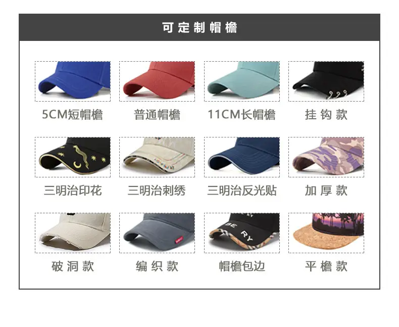 Men Vintage Washed Duckbill Cap 11cm Extended Brim — feature 25