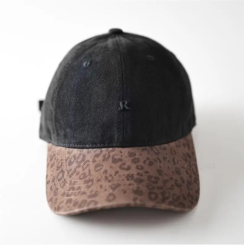 Leopard Print Baseball Cap for Men Women Brown Gray — feature 10