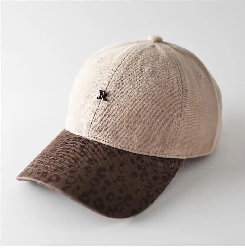 Leopard Print Baseball Cap for Men Women Brown Gray — feature 6