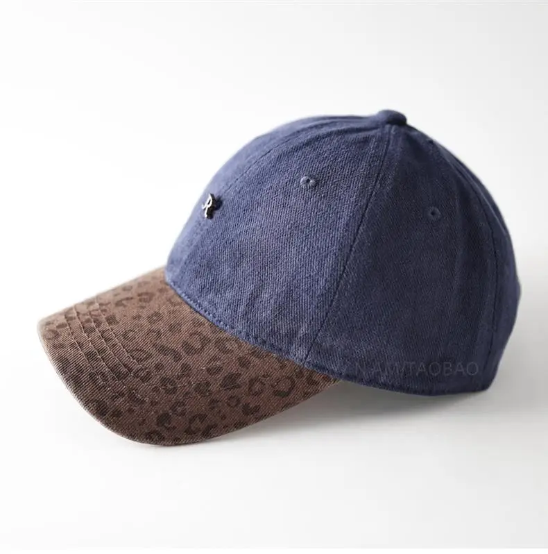 Leopard Print Baseball Cap for Men Women Brown Gray — feature 9