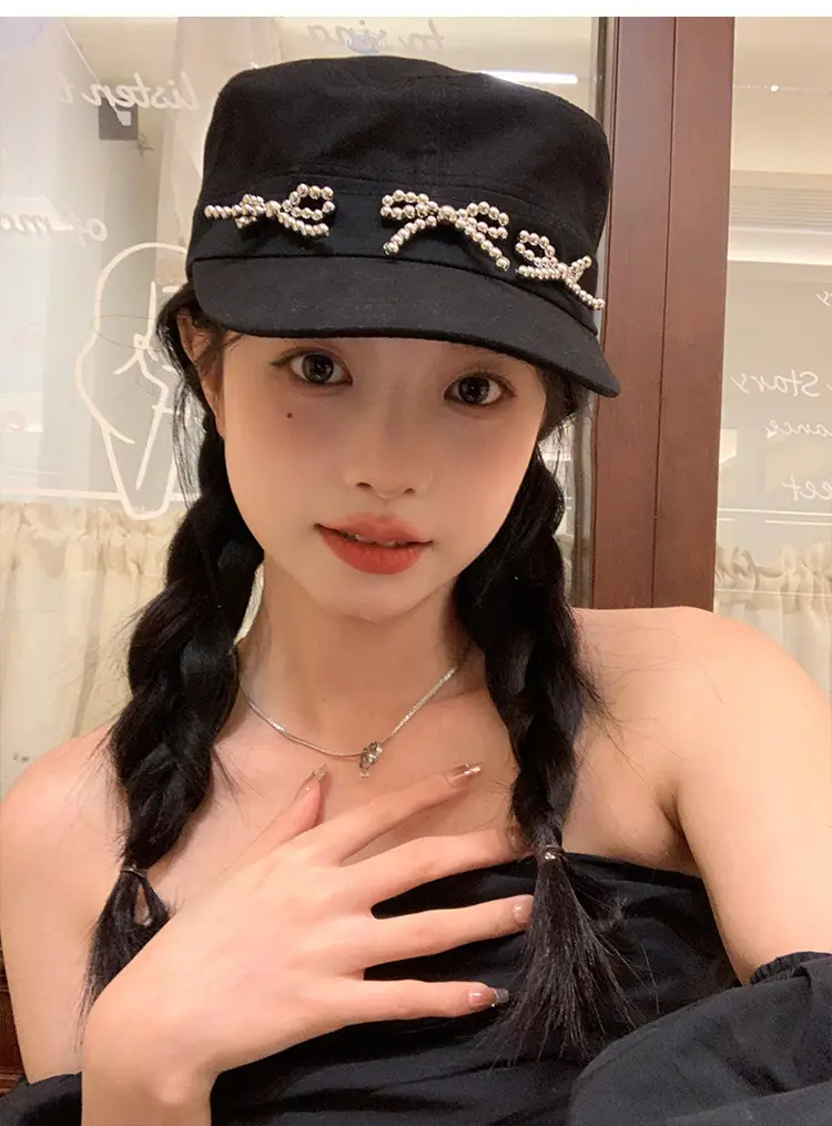 Korean Style Women's Bow Duck Cap 2024 New Spring Summer — feature 21